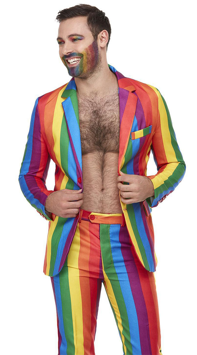 Men's Over The Rainbow Costume, Men's Pride Clothing Outfit - Yandy.com