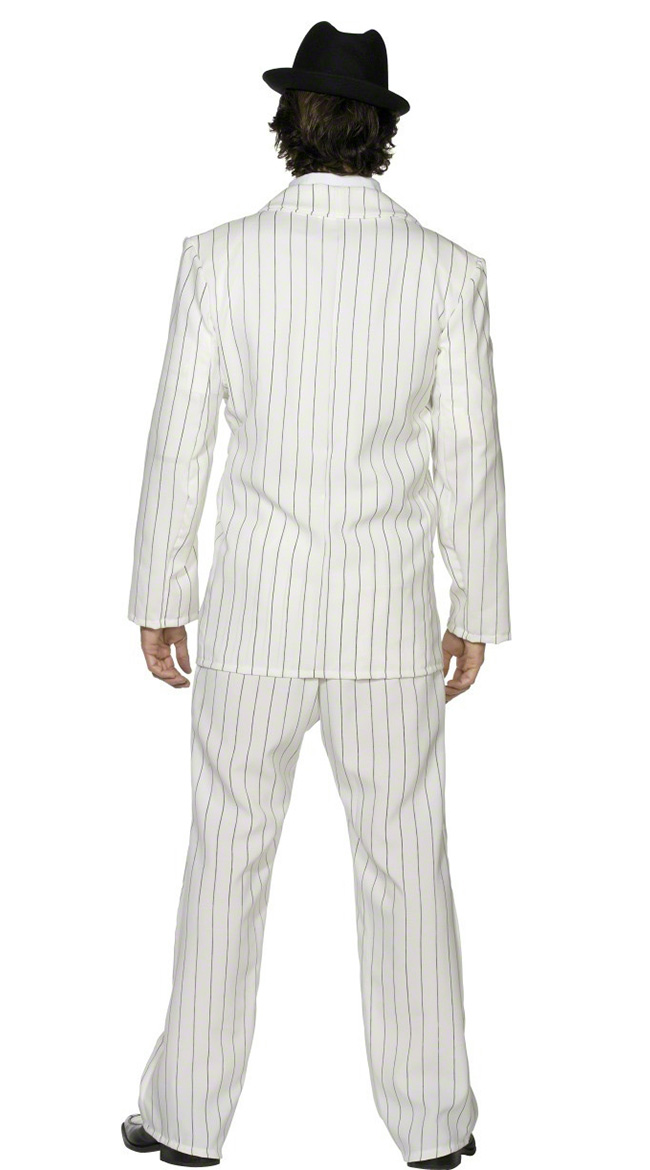 White Gangster Suit Set, Gangster Costume for Men, White Gangster Suit ...
