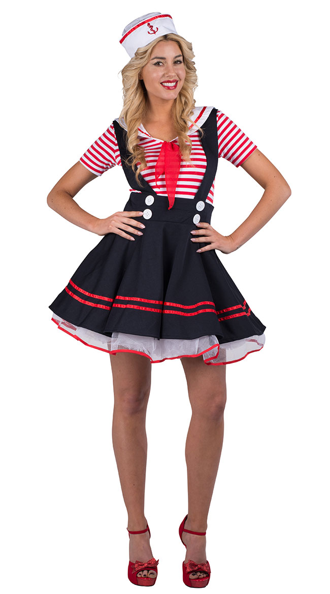 High Seas Heartbreaker Costume, Sexy Sailor Costume, Pin-Up Sailor Costume