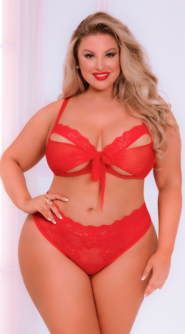cute plus size bra and panty sets