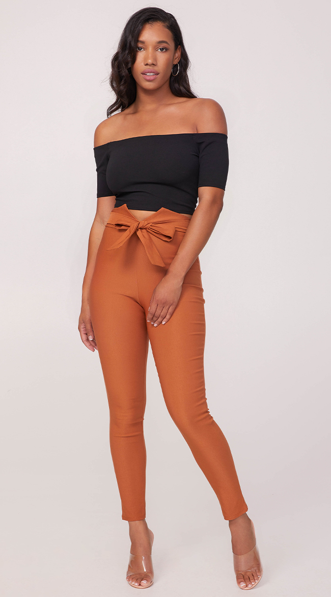 Frenetika Women's light trousers with bow: for sale at 19.99€ on  Mecshopping.it