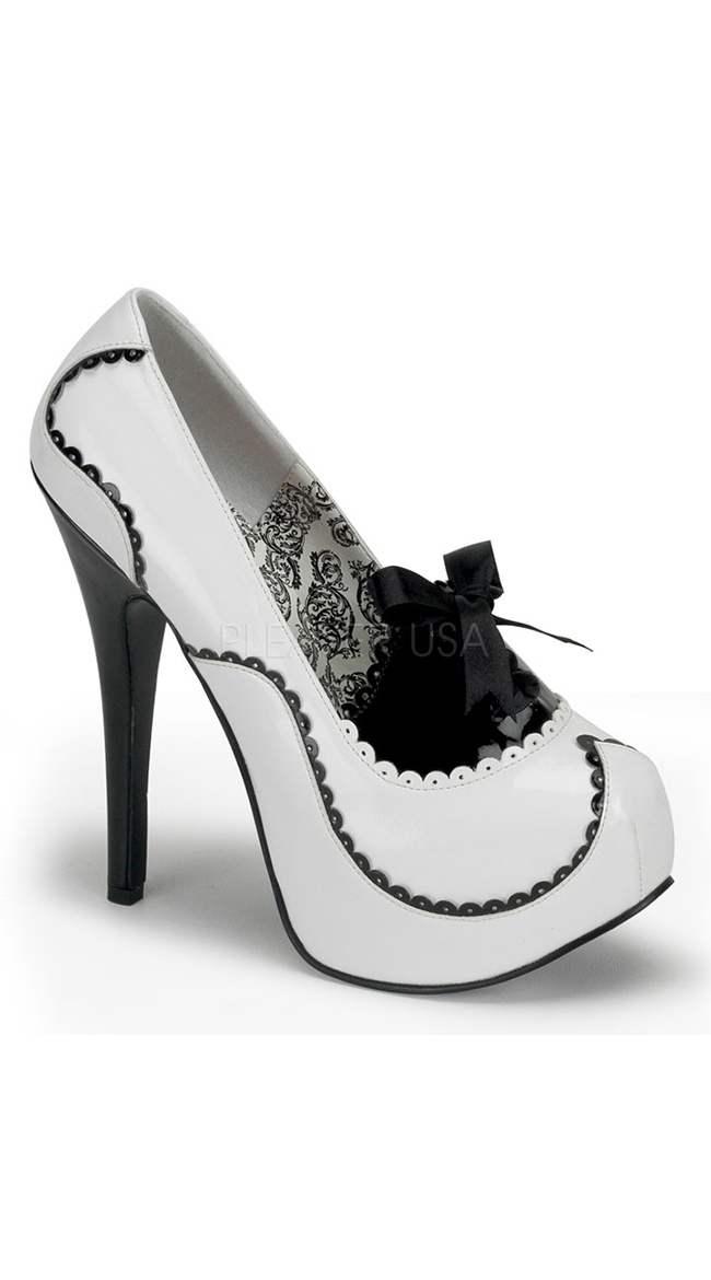 Teeze Two Tone Pump With Bow