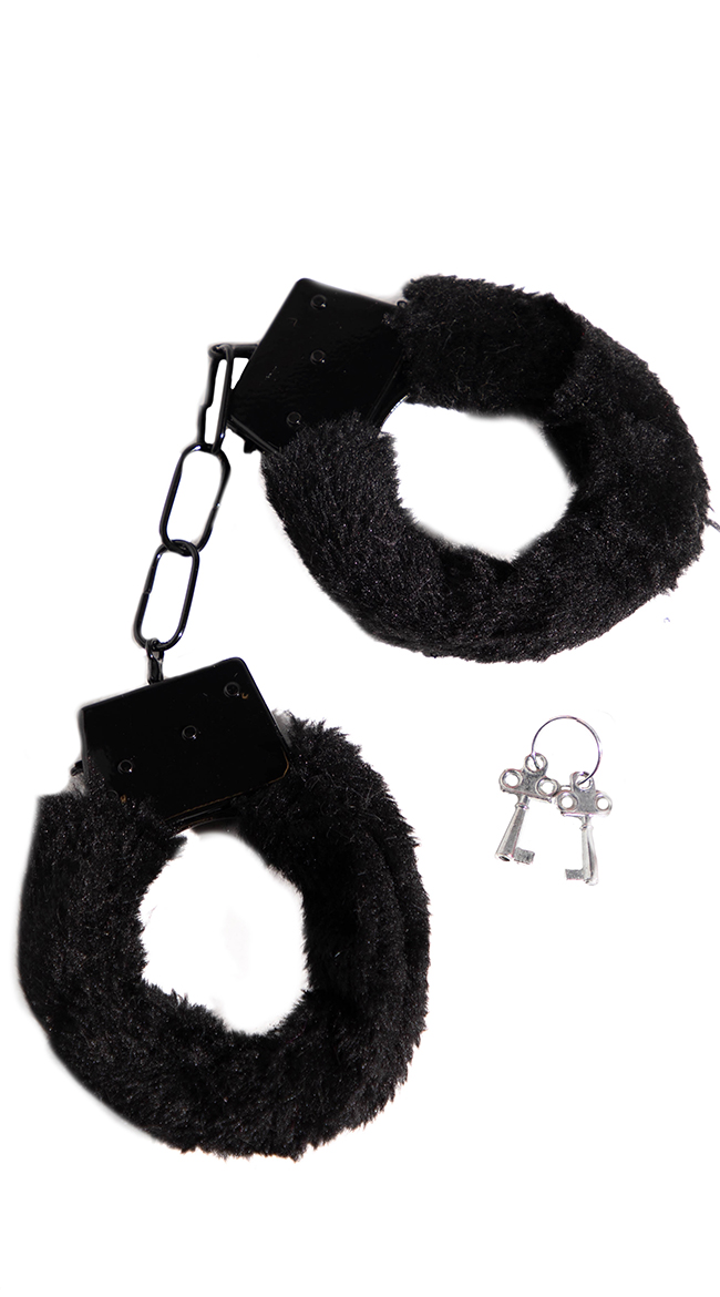 Yandy Fuzzy Handcuff, Yandy Handcuffs with Bag