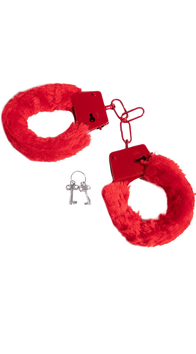 Yandy Fuzzy Handcuff, Yandy Handcuffs with Bag