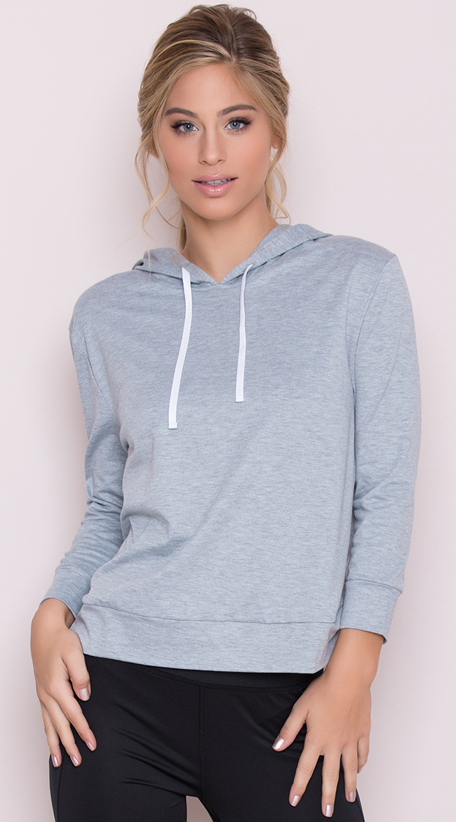 Yandy Hooded Active Top, hooded long sleeve top - Yandy.com