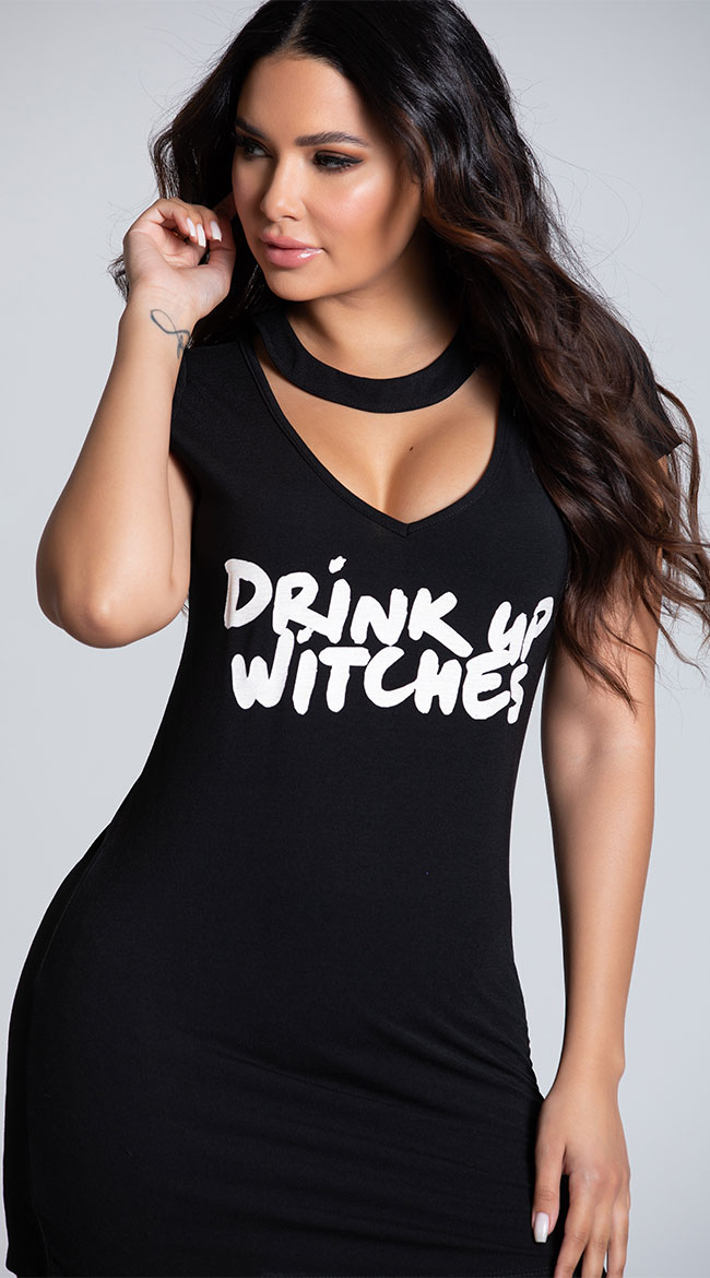 Yandy Drink Up Witches Dress Costume, black costume dress - Yandy.com