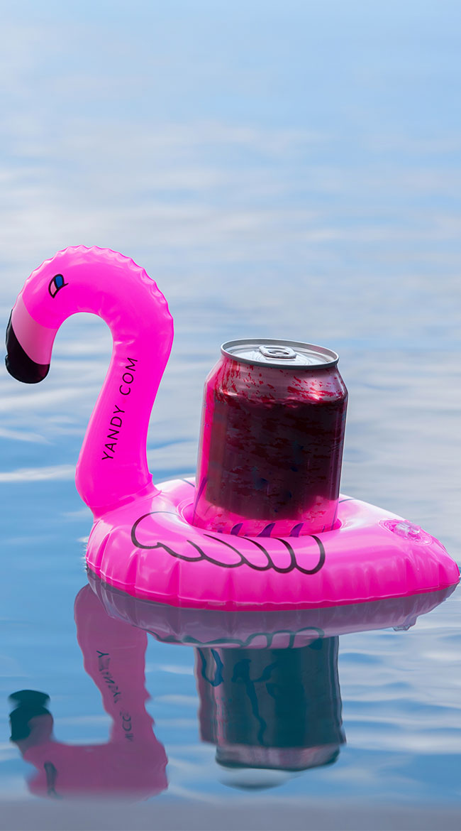 Flamingo Drink Floatie, Pink Drink Floatie - Yandy.com
