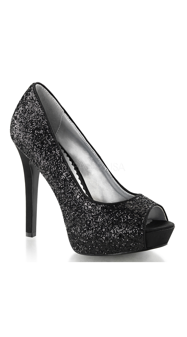 Glitter Peep Toe Pumps Glitter Pumps 