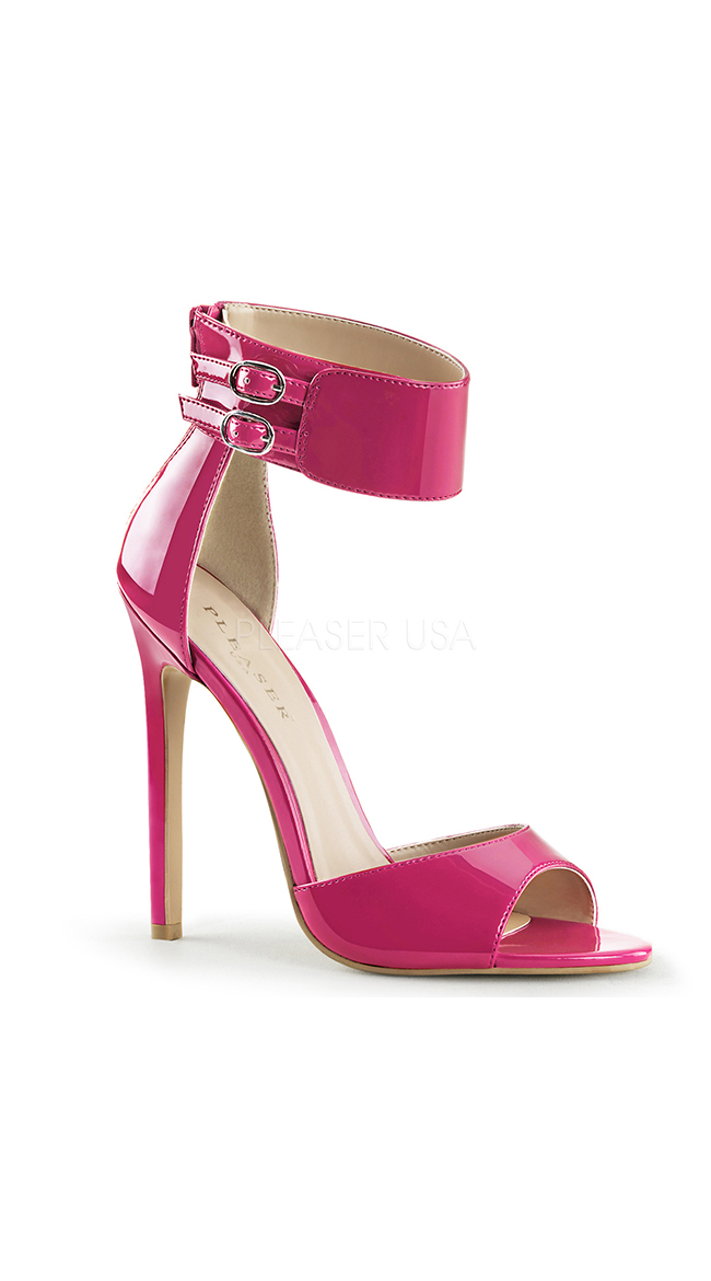 Double Buckle Ankle Strap Sandals Zip Up Sandals