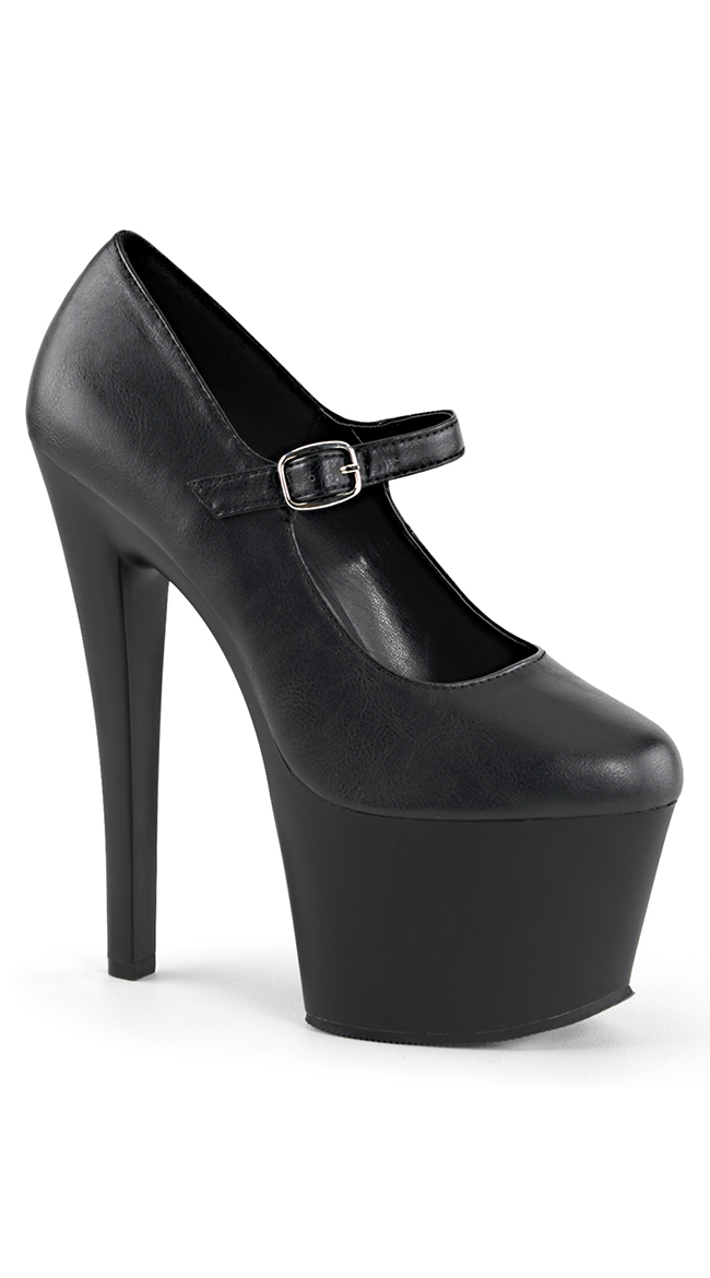 7 Inch Stiletto Heel Mary Jane Platform Pump - Yandy.com