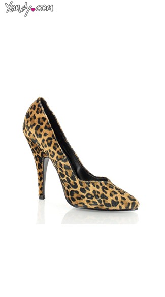 Fierce Feline Velvet Pump, Cheap Shoes for Women, Leopard Print Heels