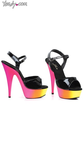 Sexy Sunrise Platform Glow Sandal, Sexy Shoes, Costumes Shoes for Women ...