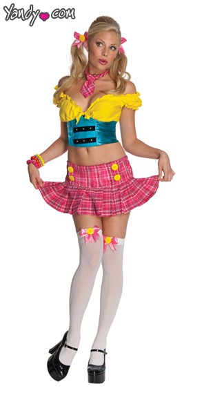 Sunshine School Girl Costume, Sunny School Girl Costume, Happy School ...