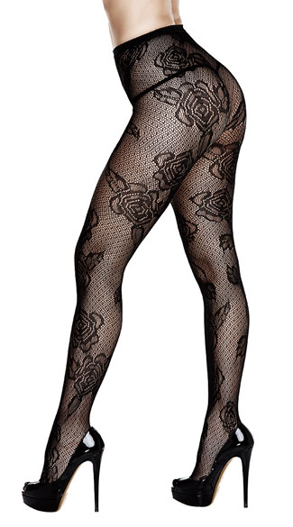 floral pantyhose