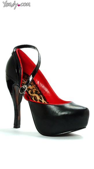 Tease And Please 5 Inch Pump, Mary Jane Pumps, Ankle Strap Pumps