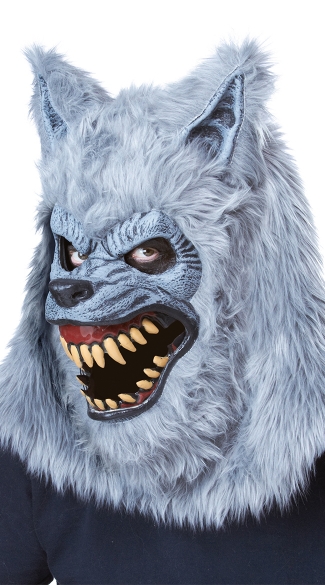 Men's Gray Lycan Costume, Men's Werewolf Costume, Men's Wolf Costume