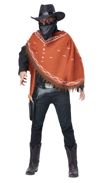 Men's Gruesome Outlaw Costume, Men's Cowboy Costume, Men's