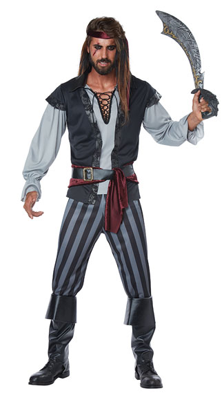 Men's Scallywag Pirate Costume, Men's Party Pirate Costume - Yandy.com