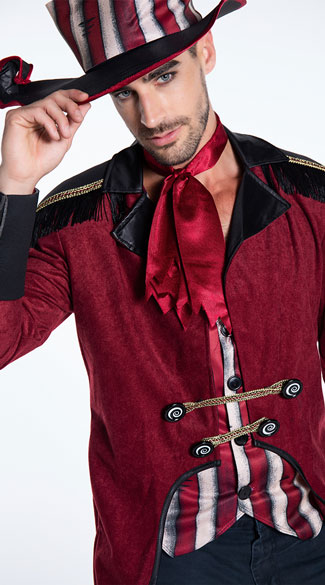 Men's Wicked Ringmaster Costume, Men's Scary Circus Costume - Yandy.com