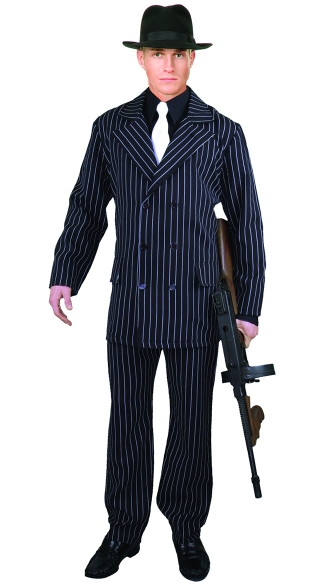 Men's Gangster Suit Costume, Goodfellas Costume, Men's Gangster Costume