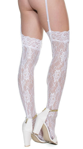 lace thigh heels