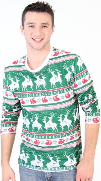 Plus Size Reindeers And Rabbits Faux Ugly Christmas Sweater Shirt