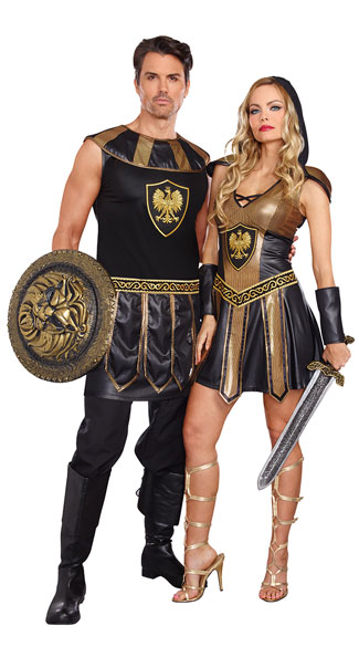 Deadly Warriors Couples Costumes Deadly Warrior Babe Costume Warrior