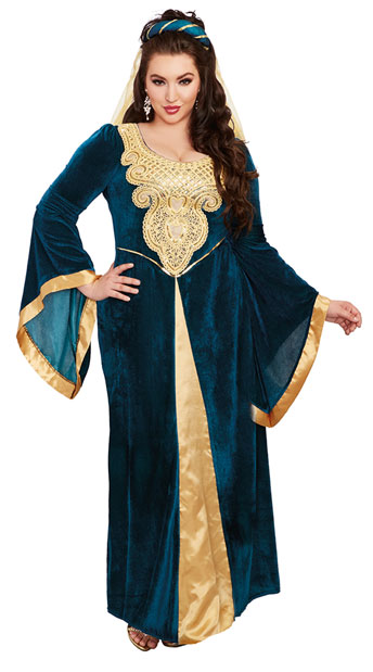 plus size medieval dress