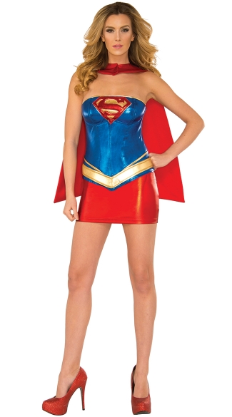 Sultry Supergirl Costume, Sexy Superhero Costume, Sexy Supergirl Costume