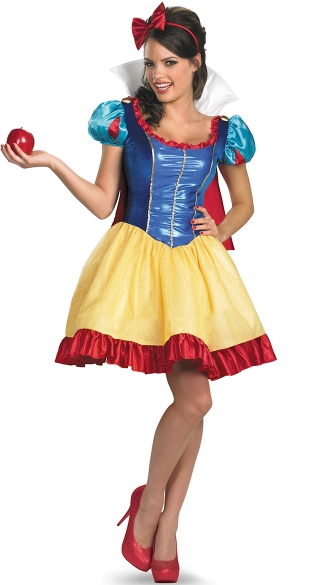 Snow White Adult Costume, Puff Sleeve Snow White Costume, Female Snow ...