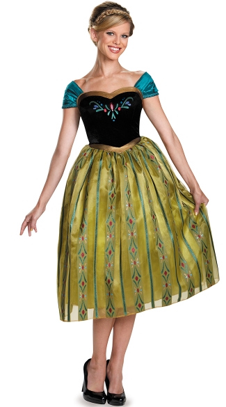 Frozen's Princess Anna Coronation Costume, Adult Frozen Costume ...