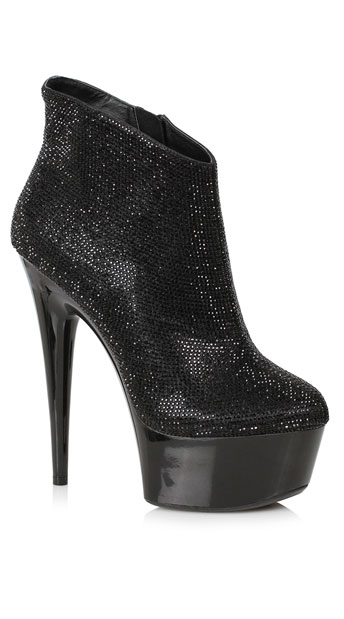 stiletto black bootie