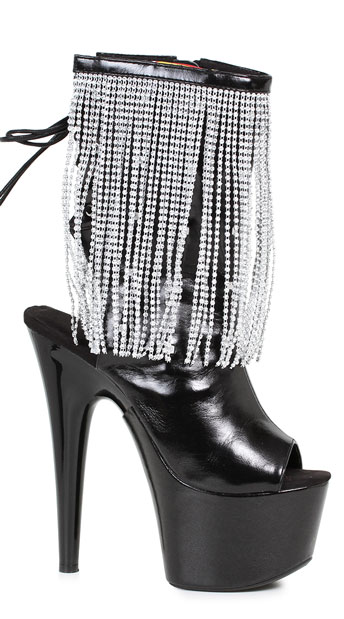 rhinestone bootie heels