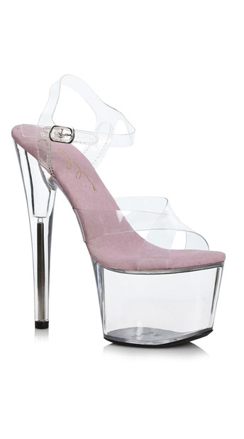 clear pointed sandals