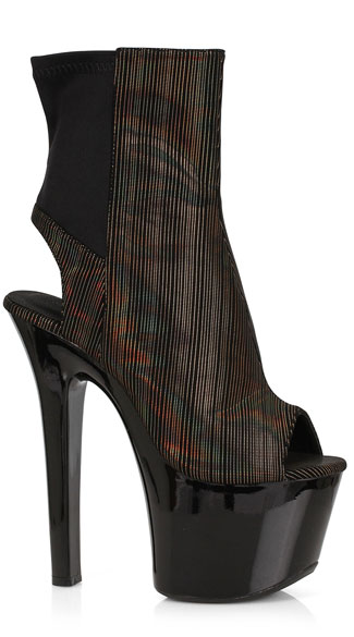 metal heel booties