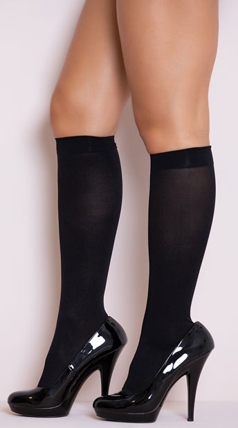 knee high opaque tights