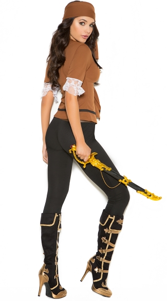 Sexy Treasure Pirate Costume Sexy Pirate Outfit Sexy Pirate Halloween Costume 9776