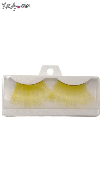 Extra Long Yellow Eyelashes, Colorful Fake Eyelashes, Colored Eyelashes