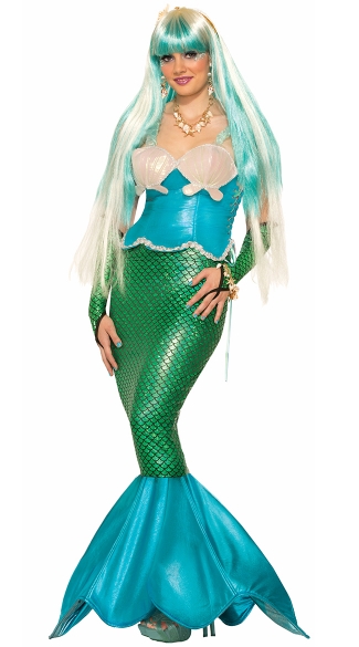 Sirena the Mermaid Costume, Sexy Mermaid Costume, Blue and Green ...