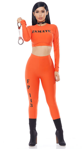 Cuff Me Up Inmate Costume Sexy Prisoner Costume Yandy Com