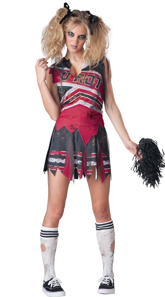 Spiritless Cheerleader Costume, Zombie Cheerleader Costume ...