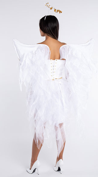 Deluxe Heavenly Angel Costume, Angel's Desire Costume - Yandy.com