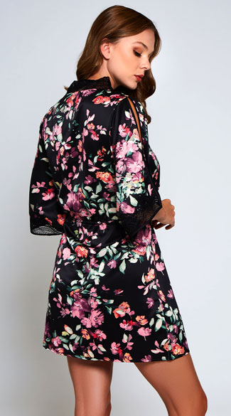floral print robe