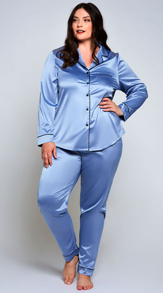 plus size satin pajama pants