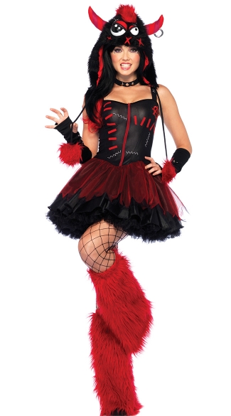 Rebel Monster Costume, Black Monster Costume, Red Monster Costume, Dark ...