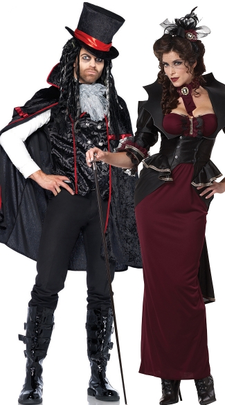 Vampire Manor Couples Costume, Vampire Halloween Couples Costume ...