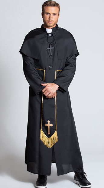 Men's Heavenly Priest Costume, Men's Priest Costume - Yandy.com
