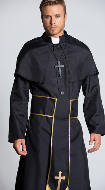 Men's Heavenly Priest Costume, Men's Priest Costume - Yandy.com