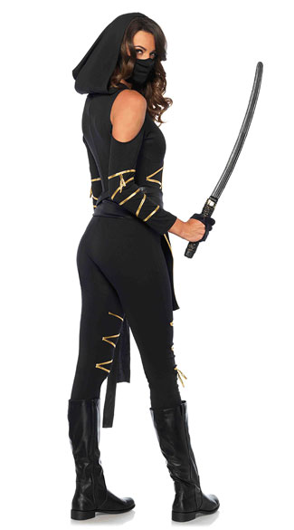 Sexy Stealth Ninja Costume, Sexy Ninja Costume, Sexy Black and Gold ...