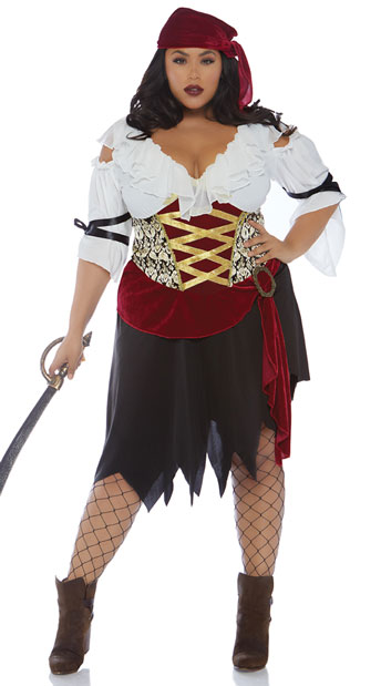 Plus Size High Seas Wench Costume Plus Size Pirate Costume 3374